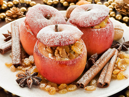 Bratapfel mit Persipanfüllung